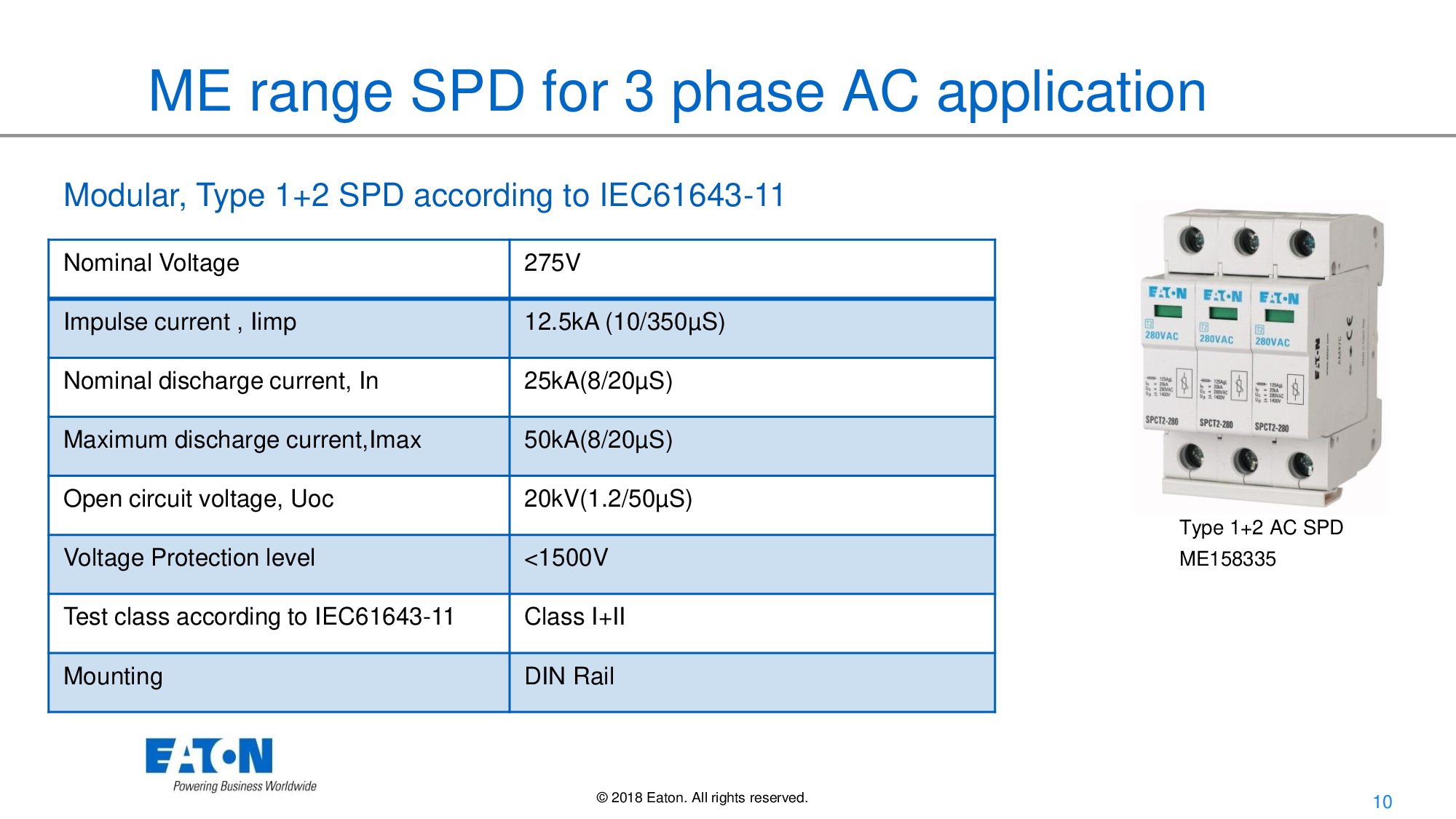 SPD for EV charging station